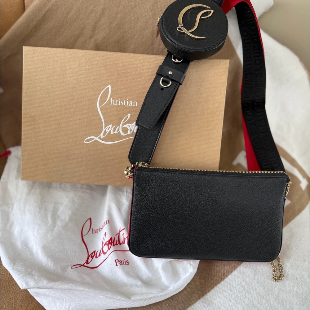 Christian Louboutin Black Loubila Crossbody Bag